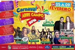 CARNAVAL de rua de Abre Campo